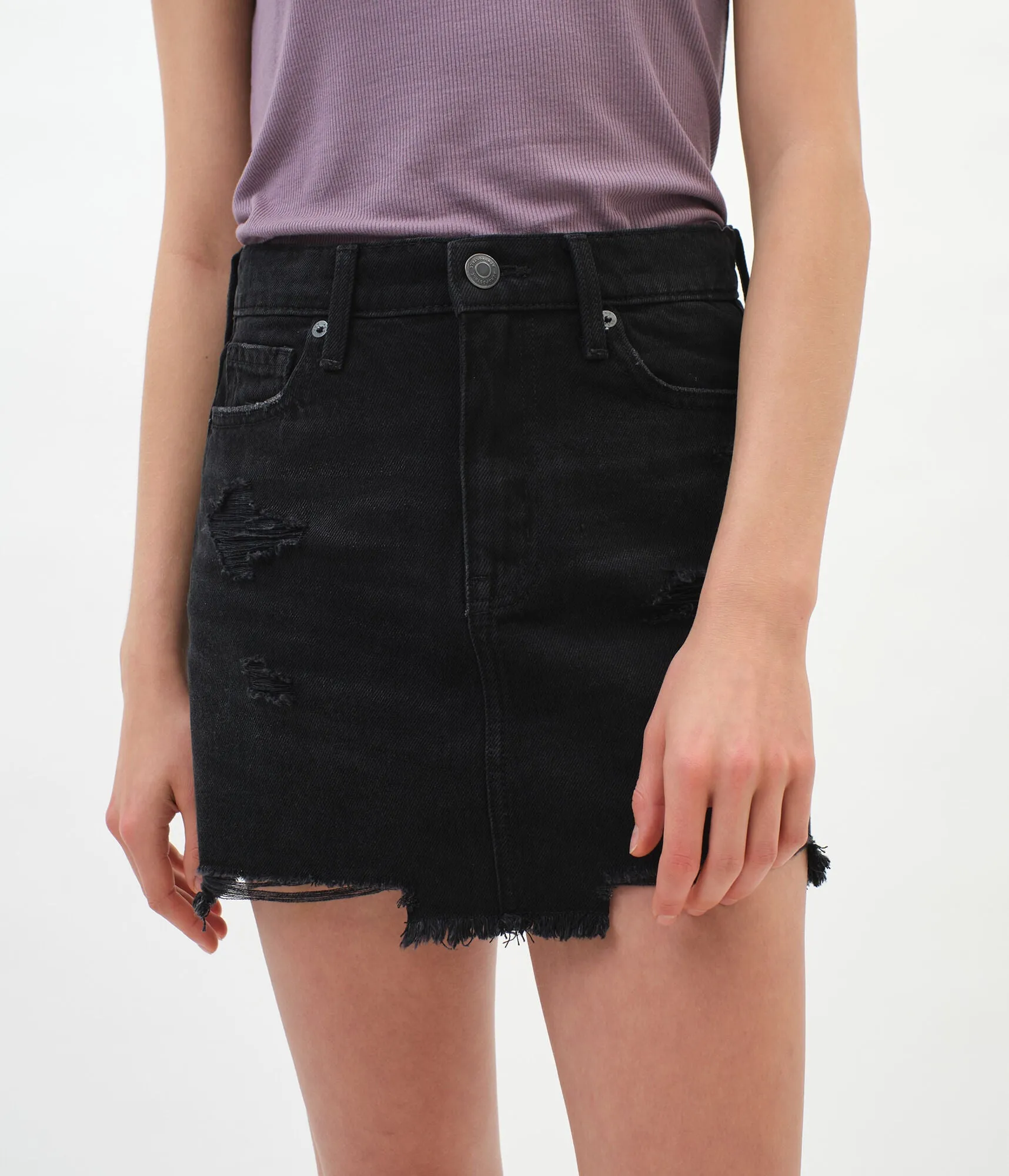 Aeropostale Real Denim High-Rise Skirt
