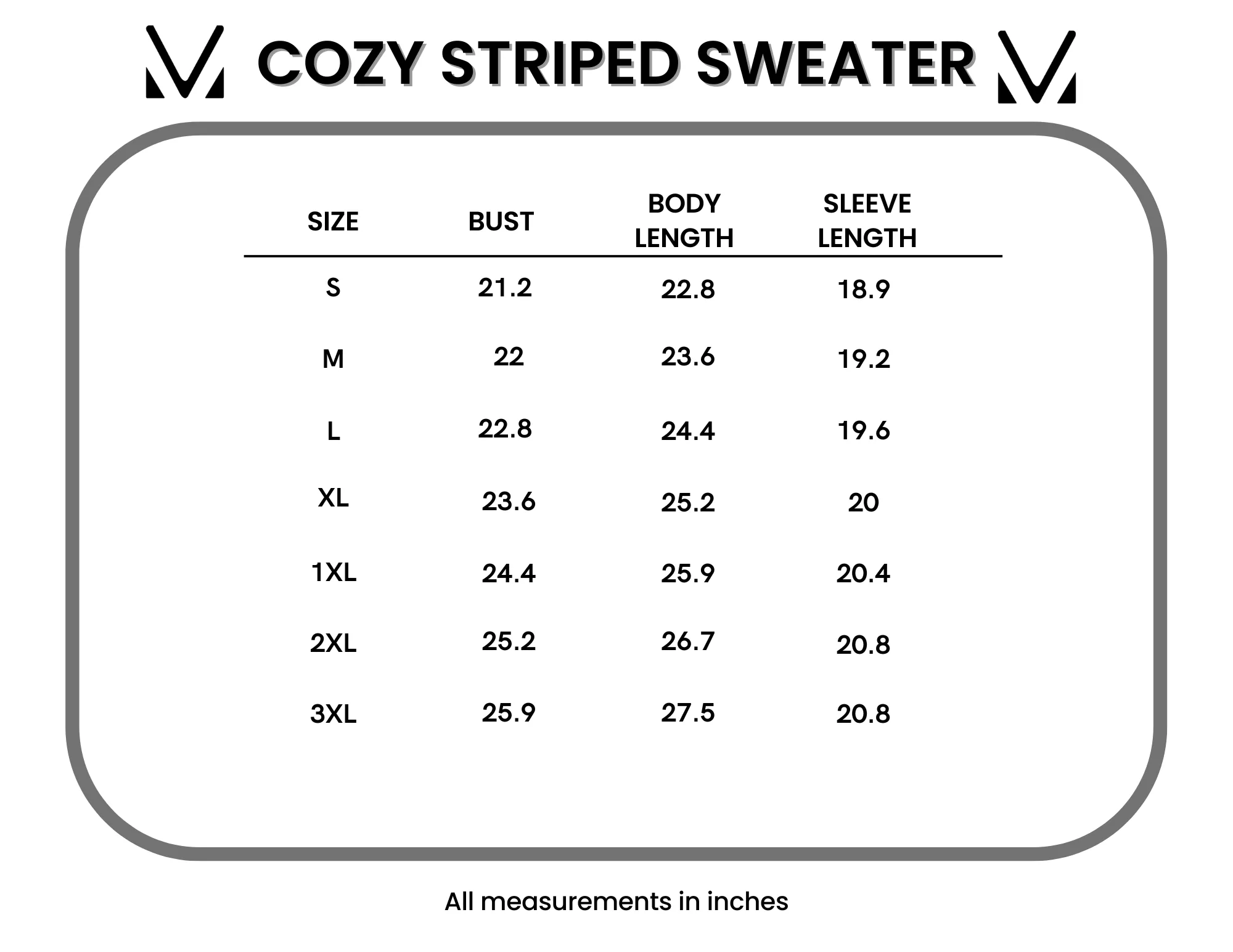 Cozy Striped Sweater -grey