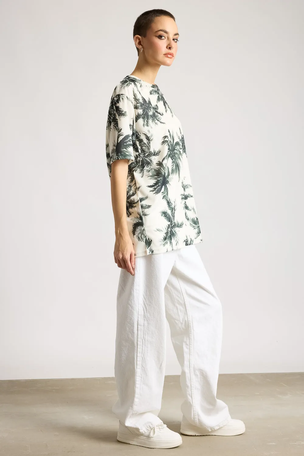 Printed Women's T-Shirt - Tropical Sunset