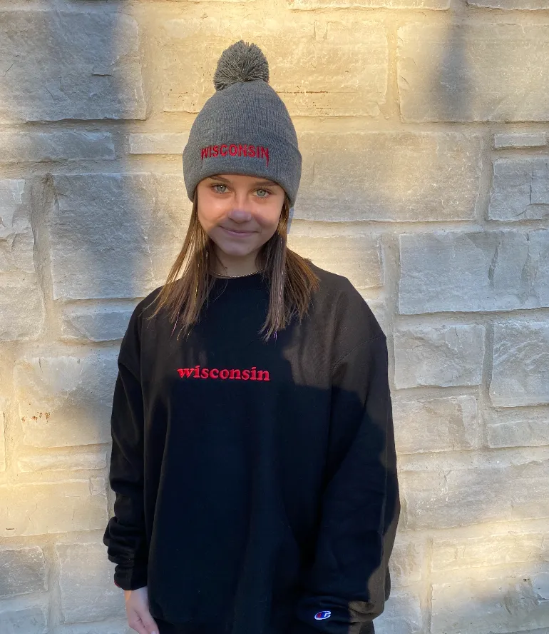 Wisconsin Kanye Embroidered Beanie
