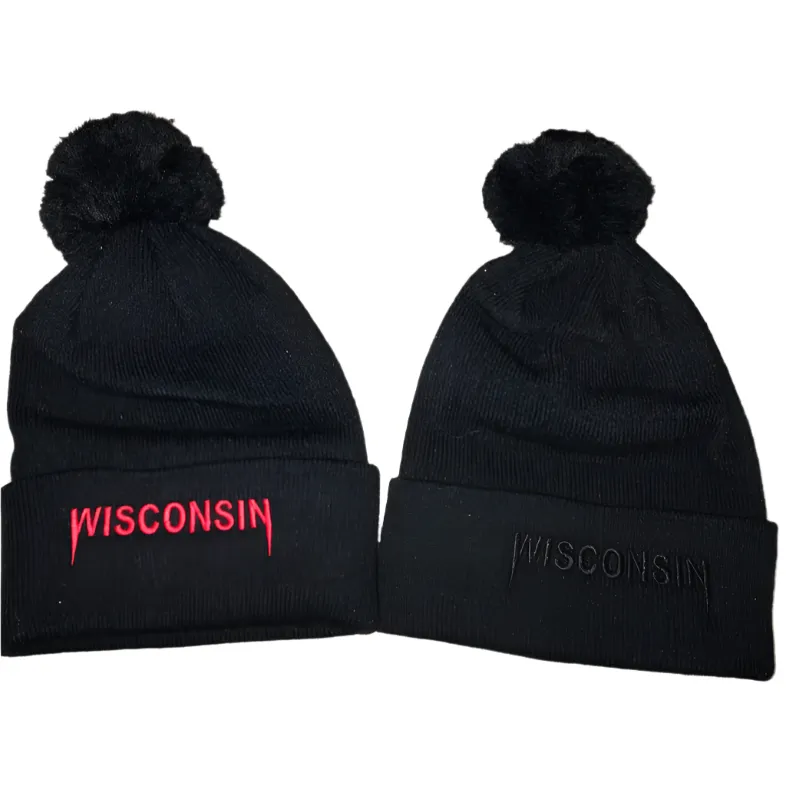 Wisconsin Kanye Embroidered Beanie